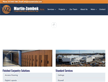 Tablet Screenshot of mzconstruction.com